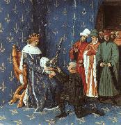 Jean Fouquet Bertrand with the Sword of the Constable of France Sweden oil painting reproduction